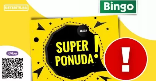 Bingo super snizenje hrane, licne higijene i kucne hemije.