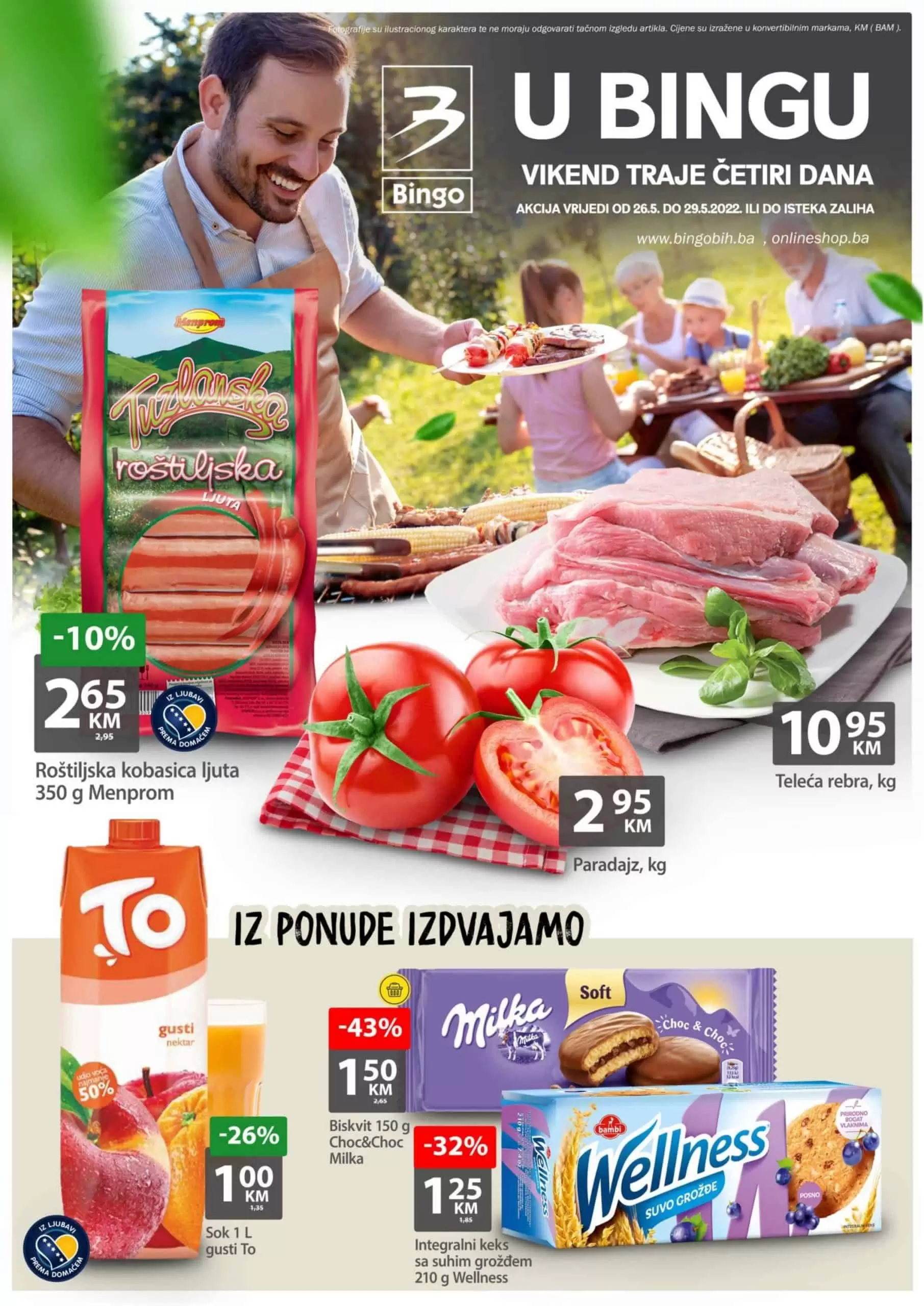 Bingo vikend katalog donosi nam super akcijske cijene! Bingo vikend akcija 25-29.05.2022. godine
