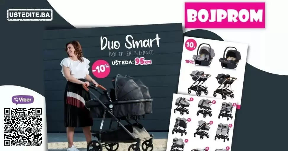 Bojprom Chipolino kolica DUO SMART Kolica za blizance