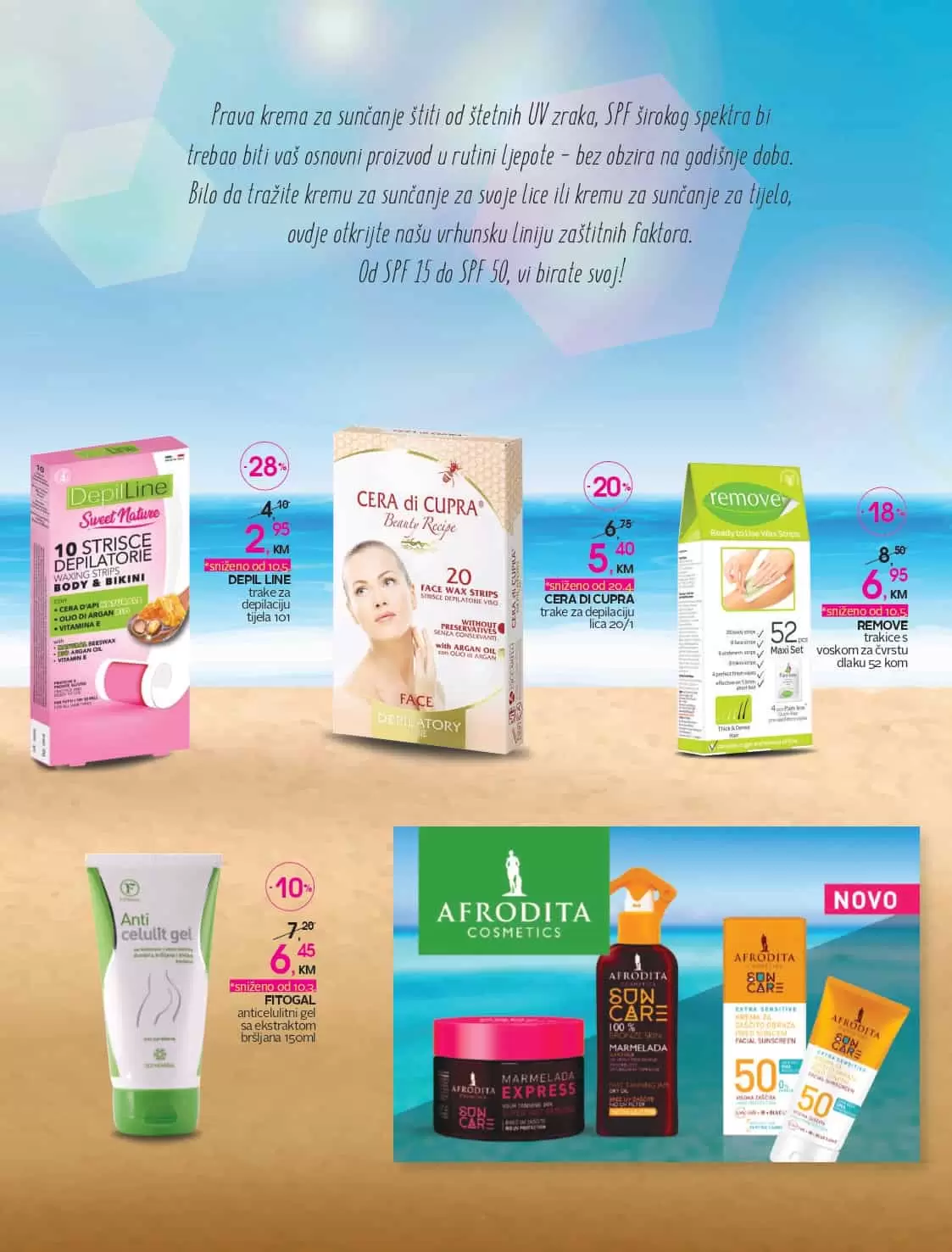 Novi cm katalog donosi nam odlične snižene cijene make up proizvoda! Na sniženju su cm parfemi, proizvodi za suncanje, proizvodi za njegu lica i tijela, muska kozmetika. U cm prodavnicama pronaci cete i veliki izbor proizvoda za bebe.