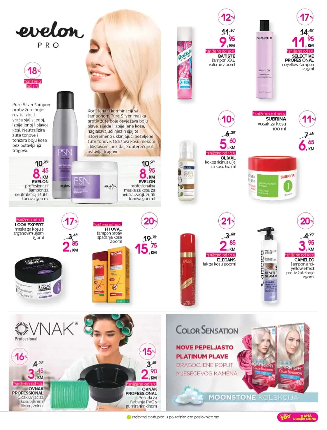 Novi cm katalog donosi nam odlične snižene cijene make up proizvoda! Na sniženju su cm parfemi, proizvodi za suncanje, proizvodi za njegu lica i tijela, muska kozmetika. U cm prodavnicama pronaci cete i veliki izbor proizvoda za bebe.