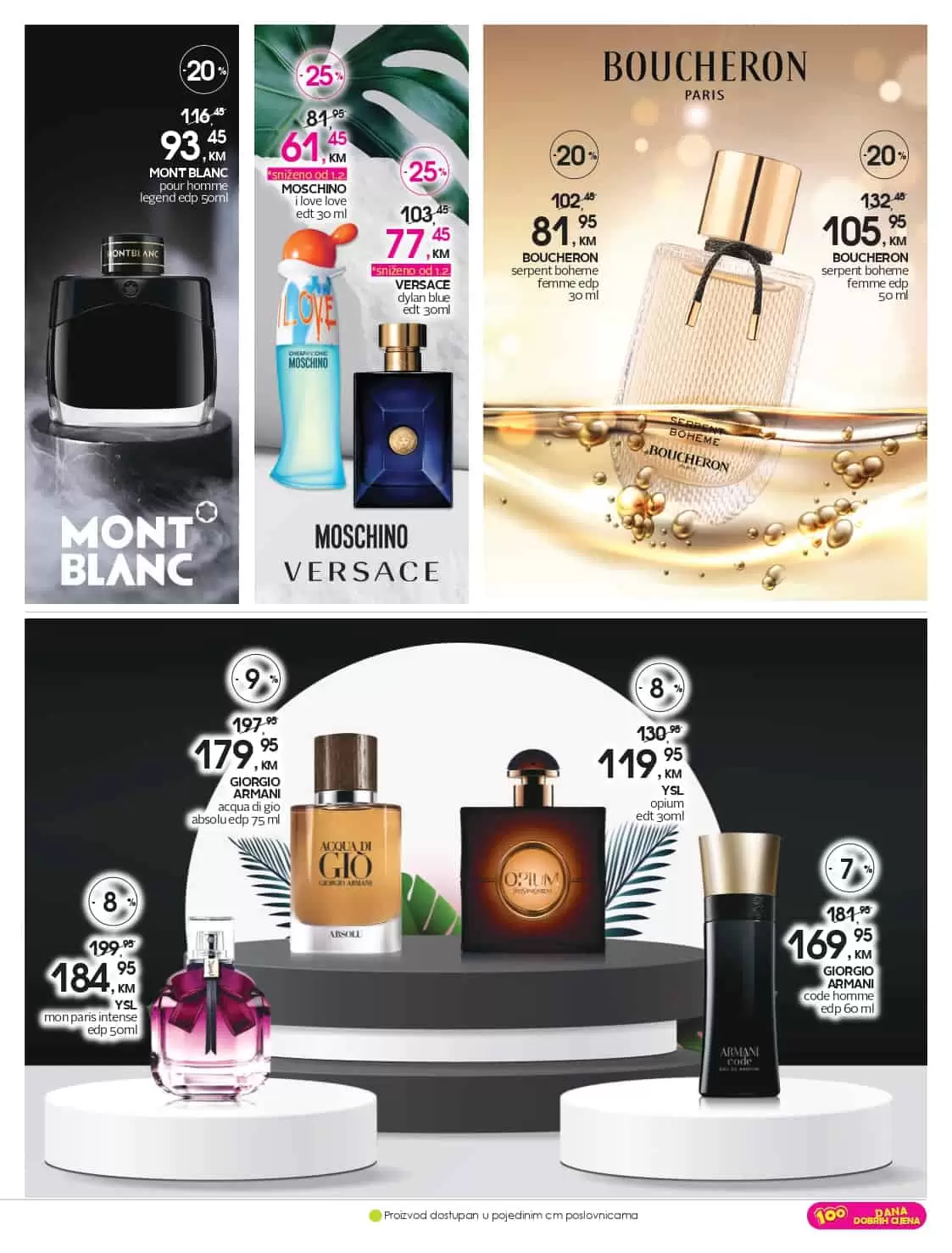 cm katalog donosi nam sniženja i do 50% na make up-u, parfemina, proizvodima za njegu lica i ttijela, kucnoj hemiji..