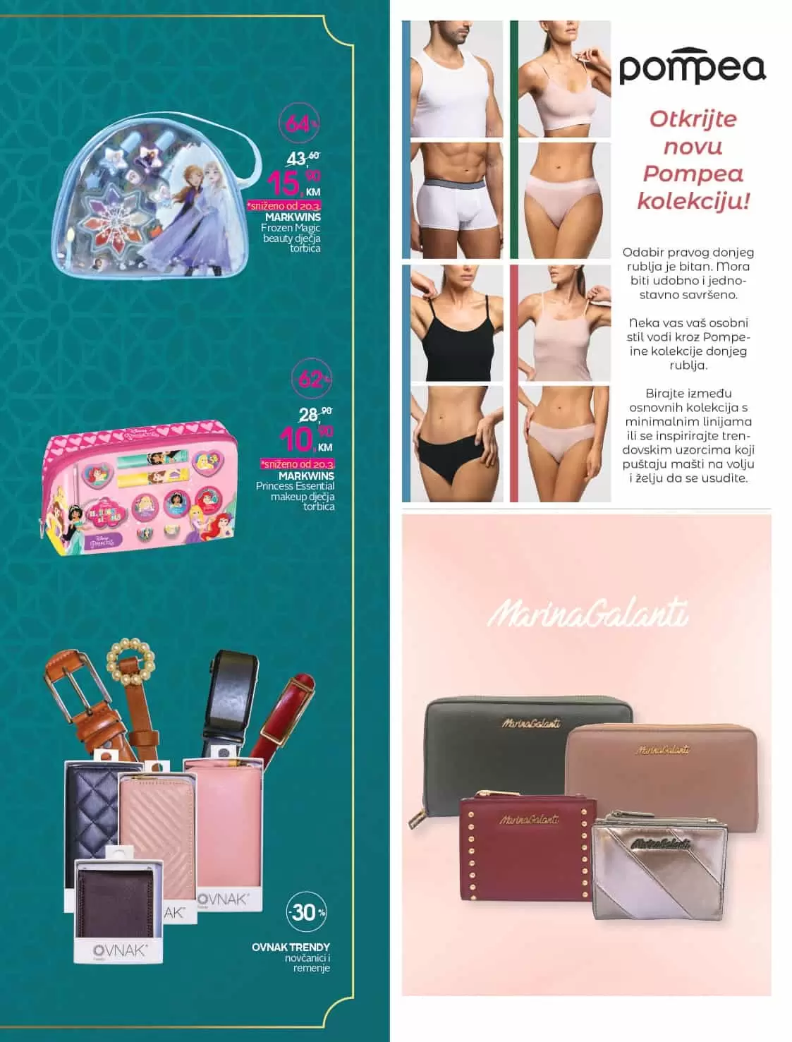 cm katalog donosi nam sniženja i do 50% na make up-u, parfemina, proizvodima za njegu lica i ttijela, kucnoj hemiji..