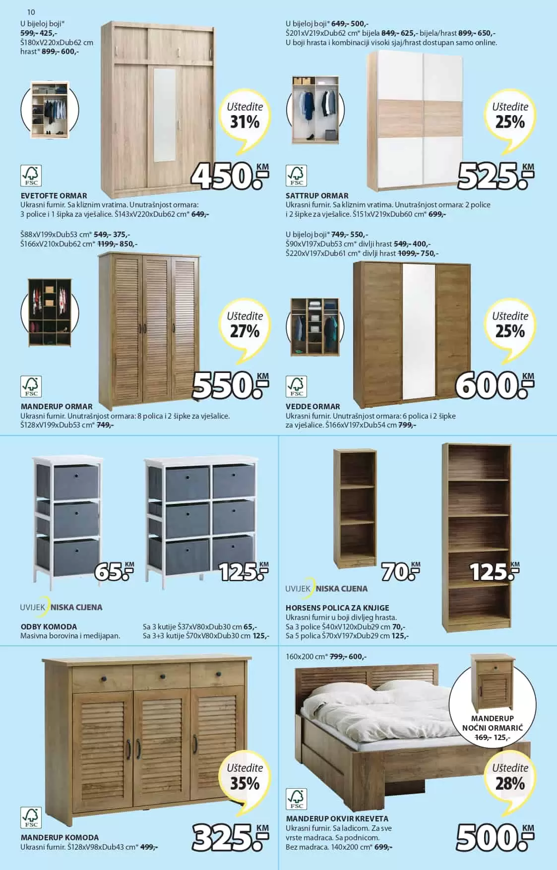 Jysk katalog nam donosi 60% popusta na odabrani JYSK namjestaj