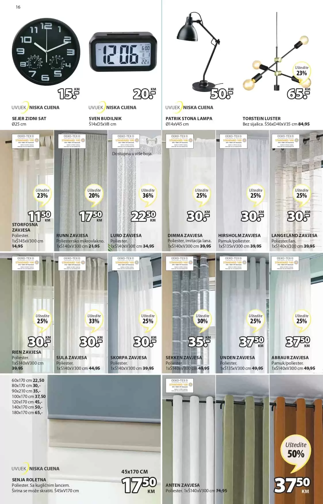 Jysk katalog nam donosi 60% popusta na odabrani JYSK namjestaj