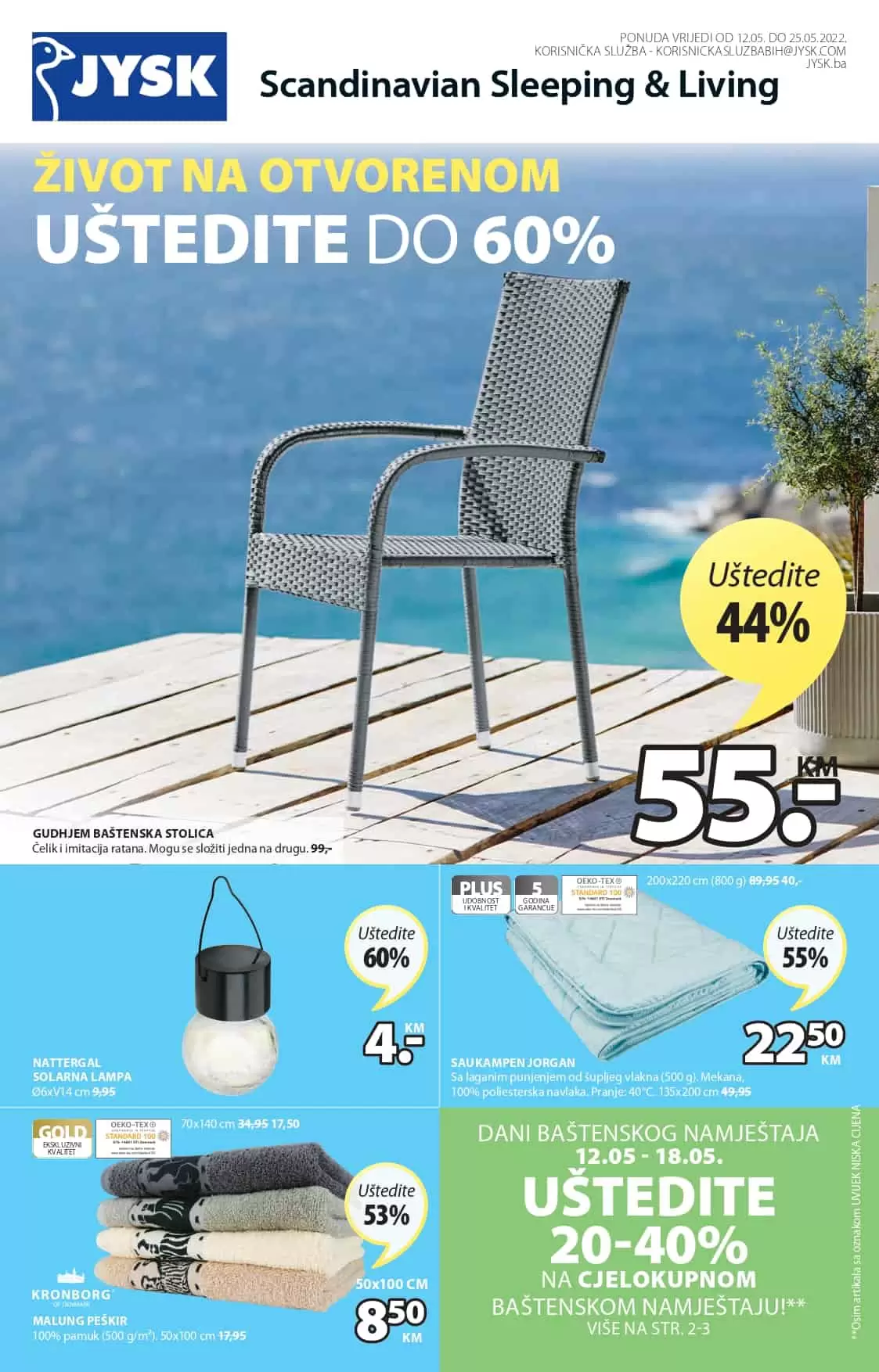 Sniženje JYSK bastenskog namjestaja!