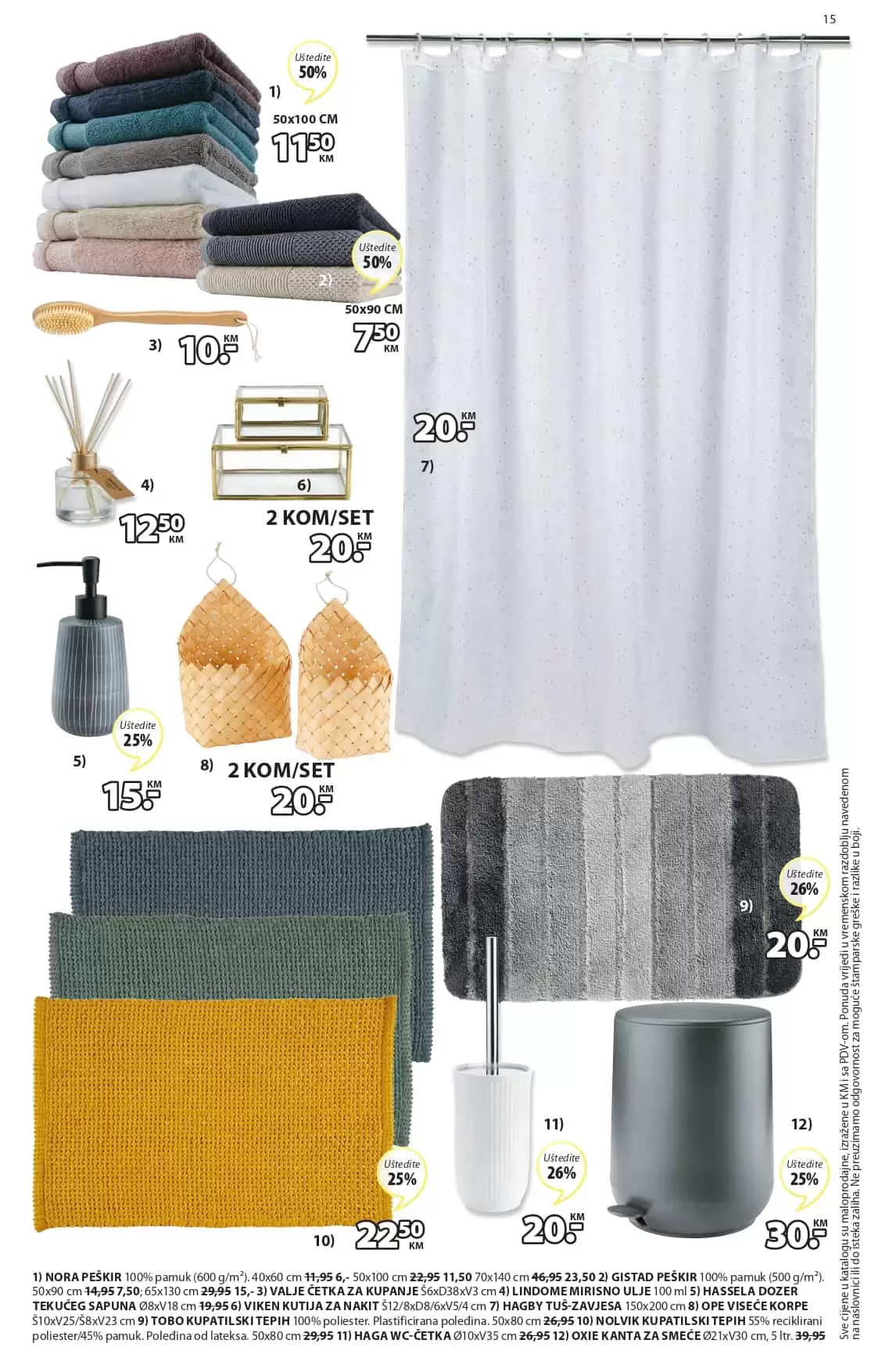 JYSK kupatilski asortiman je na snizenju!