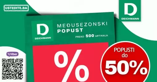 Deichmann Veliko MEĐUSEZONSKO SNIŽENJE 05-15.05.2022.