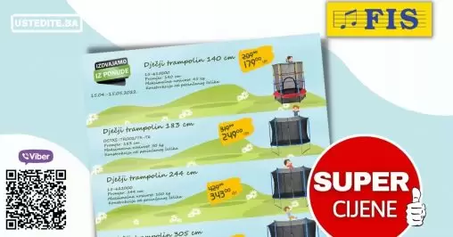 FIS Sniženje dječijih trampolina, do 15.05.2022.