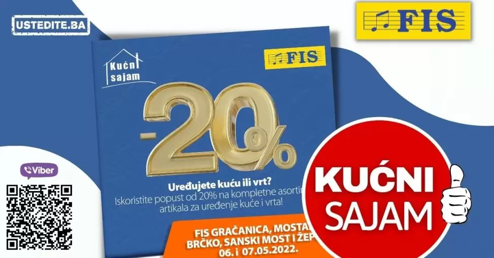 Gradite, renovirate kuću ili uređujete vrt? Vrijeme je za FIS Kućni sajam!