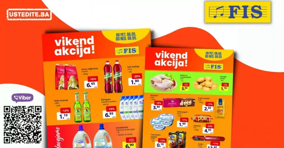 Fis vikend akcija donosi nam snižene cijene! Pogledajte FIS katalog i uzivajte u akcijskim cijenama!