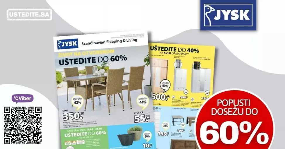 Jysk katalog nas uvijek oodusevi svojom ponudom. Na sniženju je JYSK namjestaj, jysk bastenski namjestaj, madraci, nadmadraci, kucni tekstil i jos mnogo toga!