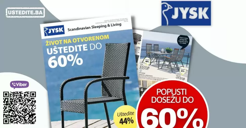 Jysk akcijski katalog donosi nam popustte i do 60%!