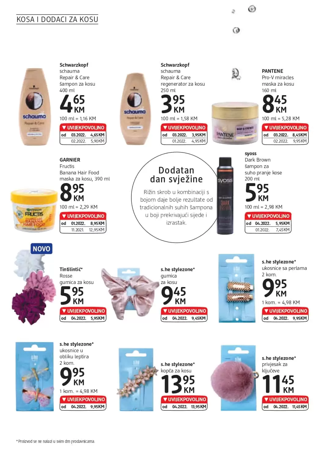 Novi dm Katalog je tu! Donosi nam UVIJEKPOVOLJNO cijene! Posjetite najblizu dm prodavnicu i uštedite novac!