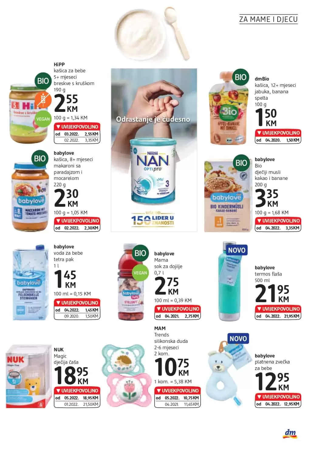 Novi dm Katalog je tu! Donosi nam UVIJEKPOVOLJNO cijene! Posjetite najblizu dm prodavnicu i uštedite novac!