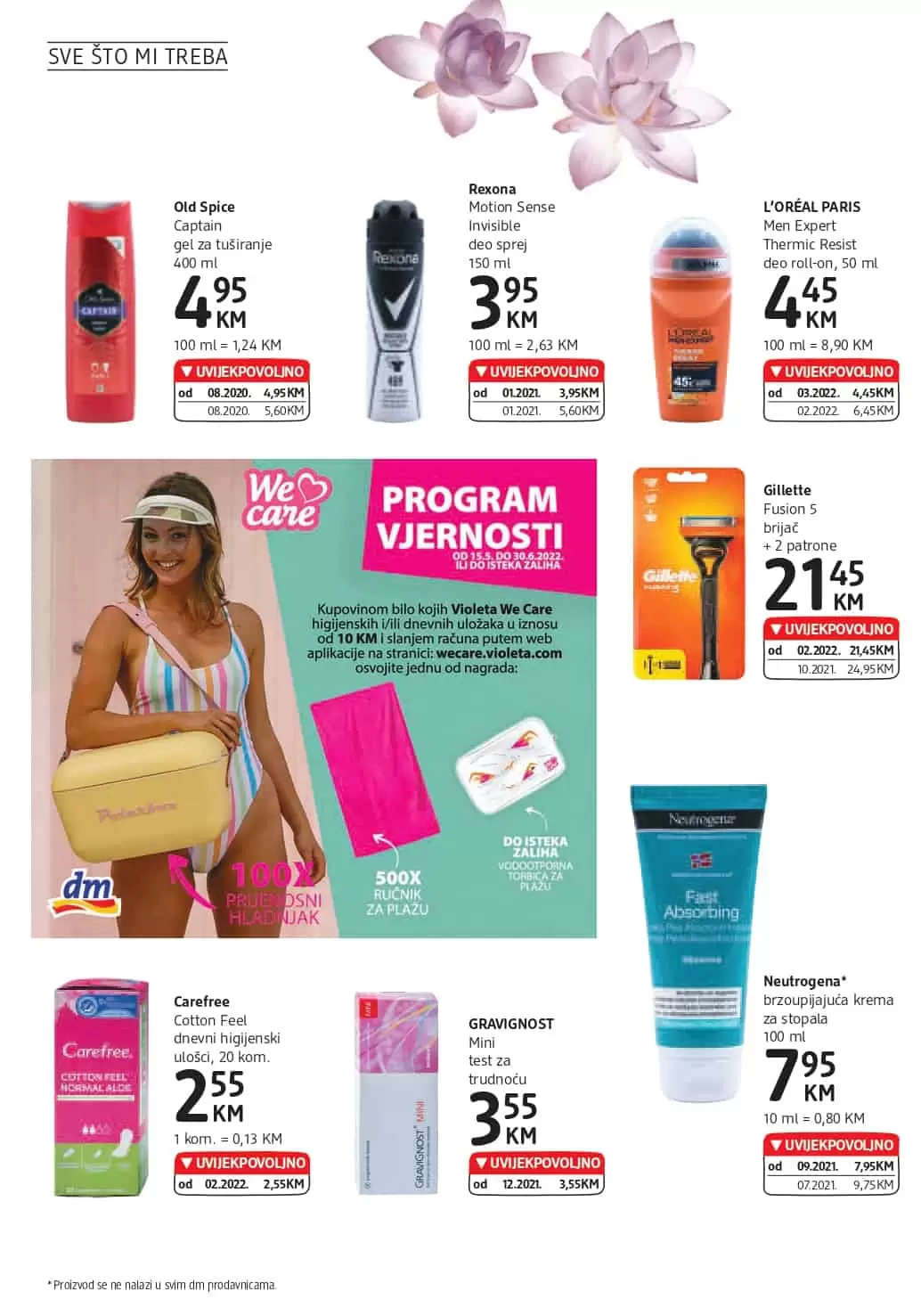 Novi dm Katalog je tu! Donosi nam UVIJEKPOVOLJNO cijene! Posjetite najblizu dm prodavnicu i uštedite novac!