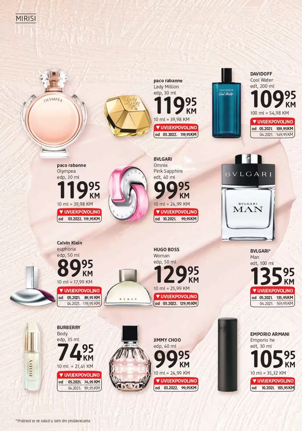 dm katalog donosi nam UVIJEKPOVOLJNO cijene! Posjetite dm prodavnice i uzivajte akcijskim cijenama!