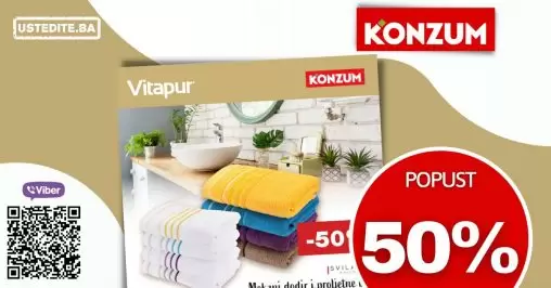 Konzum Vitapur Rainbow SVILANIT peškiri sniženi 50%