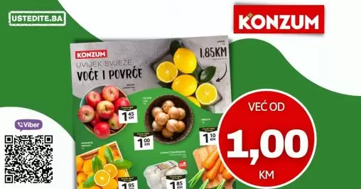 Konzum sniženje VOĆE i POVRĆE