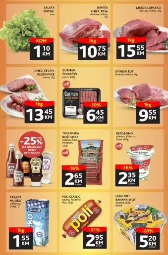 Konzum vikend akcija donosi nam popuste i do 50% na hrani! Kupujte prehrambene proizvode po sniženim cijenama! Uživajte u pogodnostima koje nam donosi Konzum katalog!