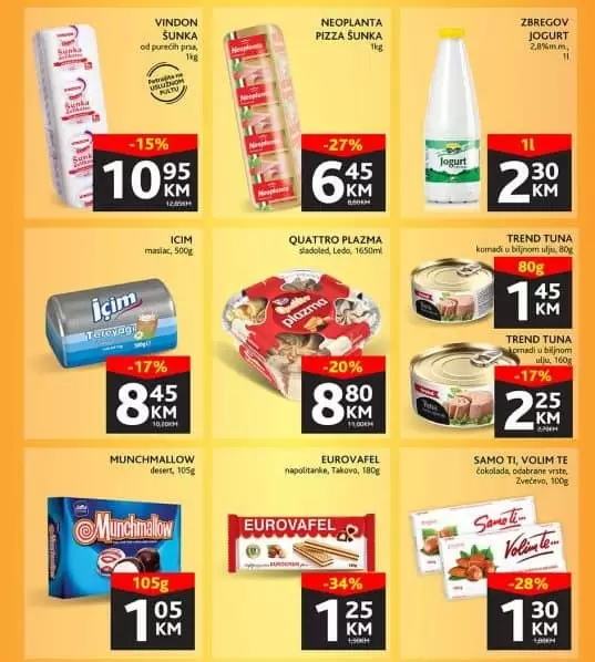 Konzum vikend akcija 12-15.05.2022. godine! Uštedite ovog vikenda 1.000 KM!