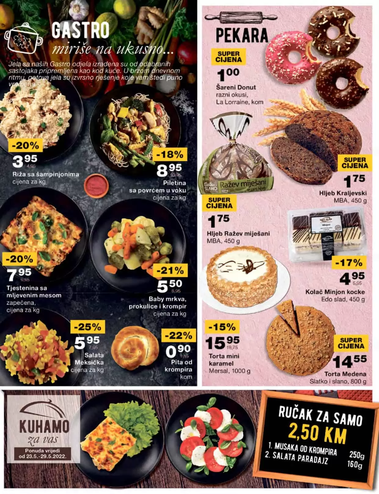 mercator katalog donosi nam super akcijske cijene hrane, kucne hemije, proizvoda za bebe! Posjetite Mercator prodavnice i uzivajte u sniženim cijenama!