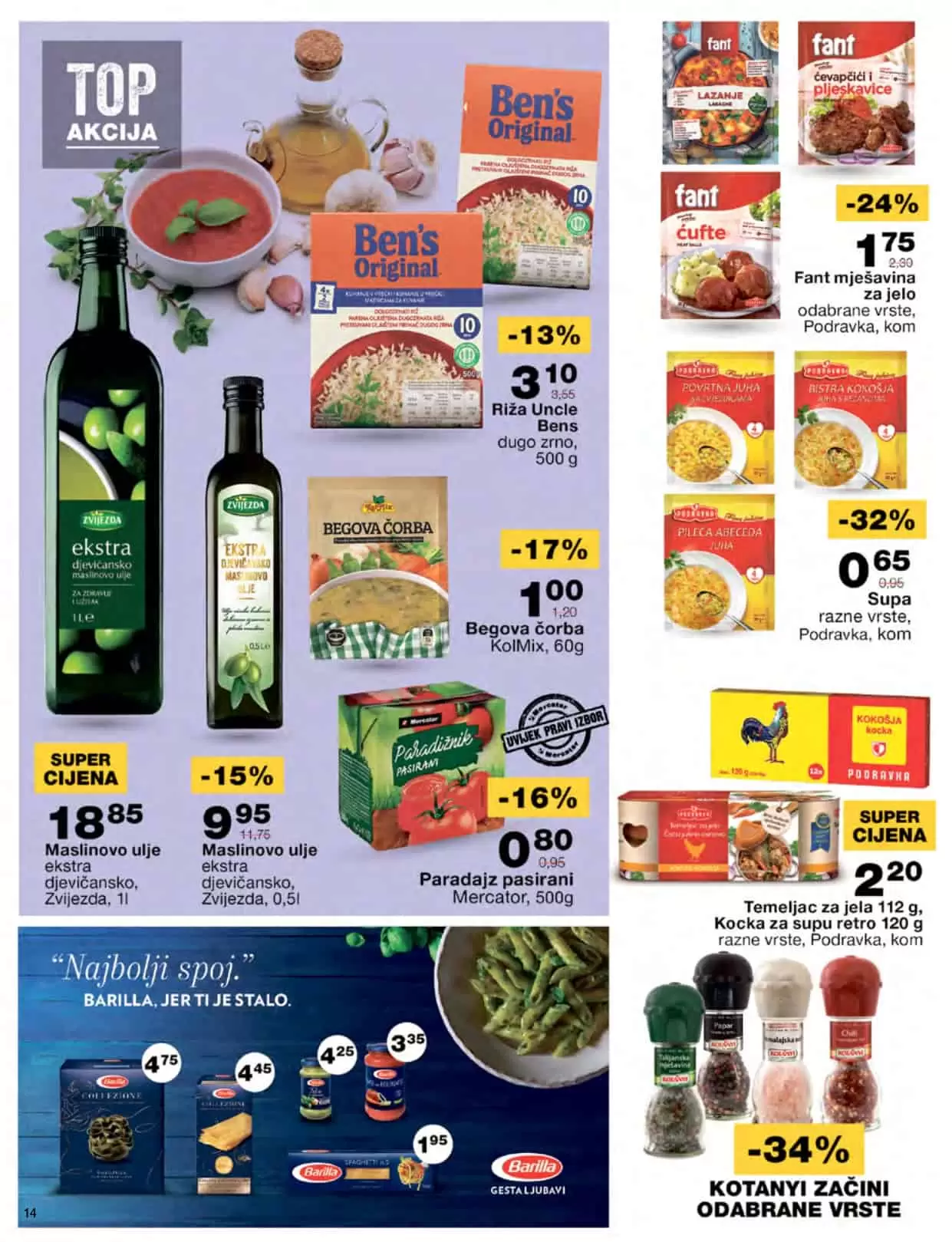 mercator katalog donosi nam super akcijske cijene hrane, kucne hemije, proizvoda za bebe! Posjetite Mercator prodavnice i uzivajte u sniženim cijenama!