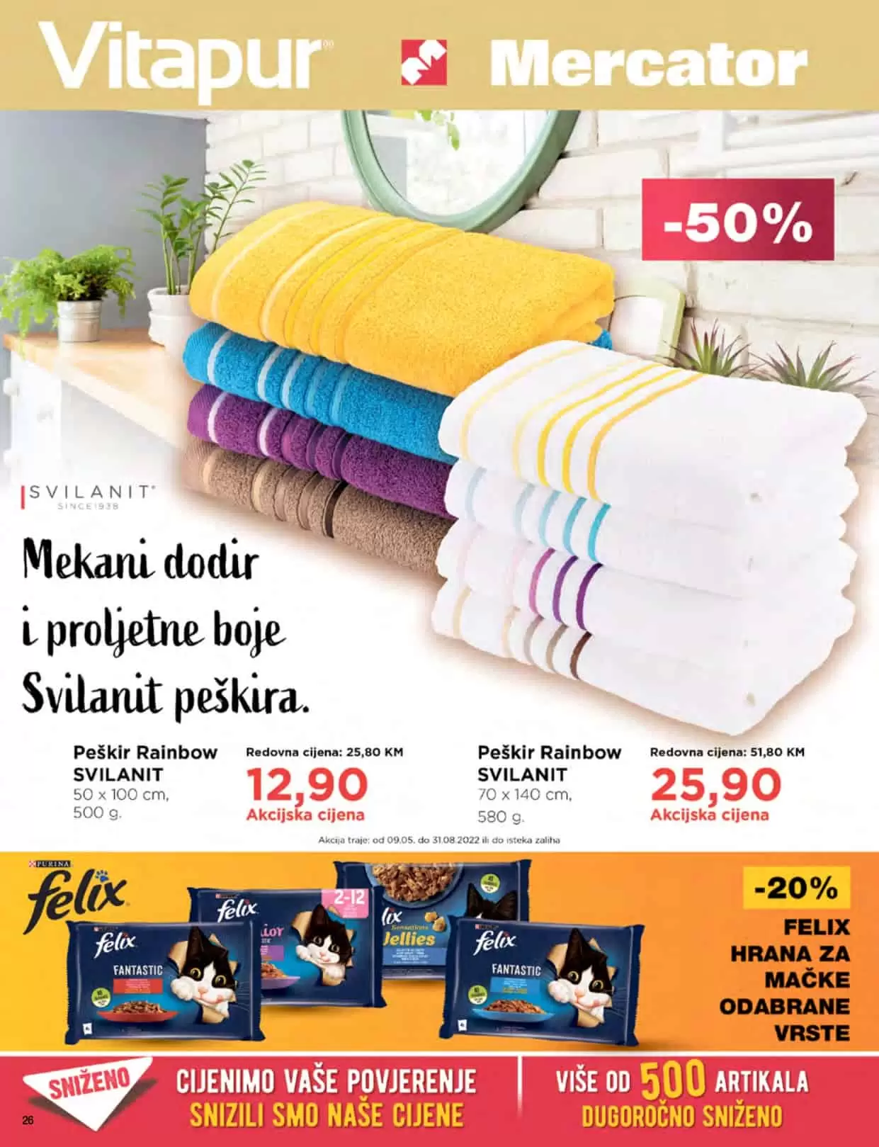 mercator katalog donosi nam super akcijske cijene hrane, kucne hemije, proizvoda za bebe! Posjetite Mercator prodavnice i uzivajte u sniženim cijenama!