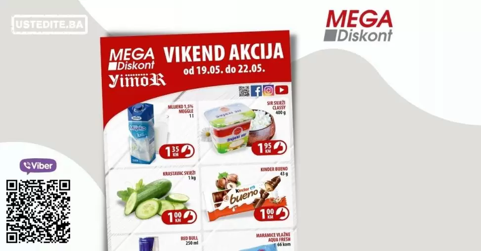 Mega Diskont donosi nam top 6 artikala po TOP cijenama! Uzivajte u snizenjima i ustedite novac!