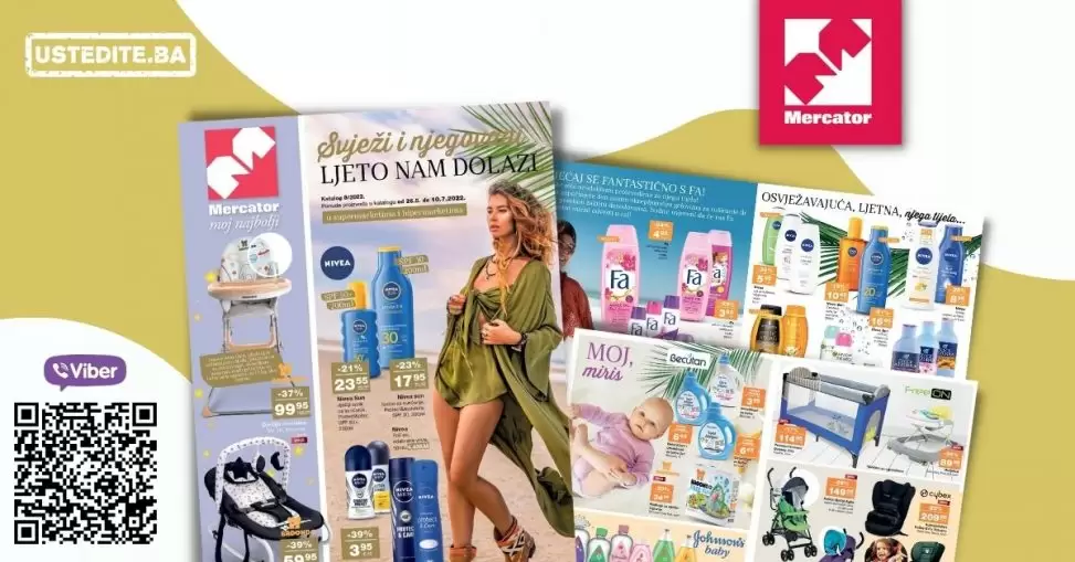 Mercator katalog LJetpo i njega donosi nam TOP ponudu! Pogledajte i brzo u Mercator prodavnice.