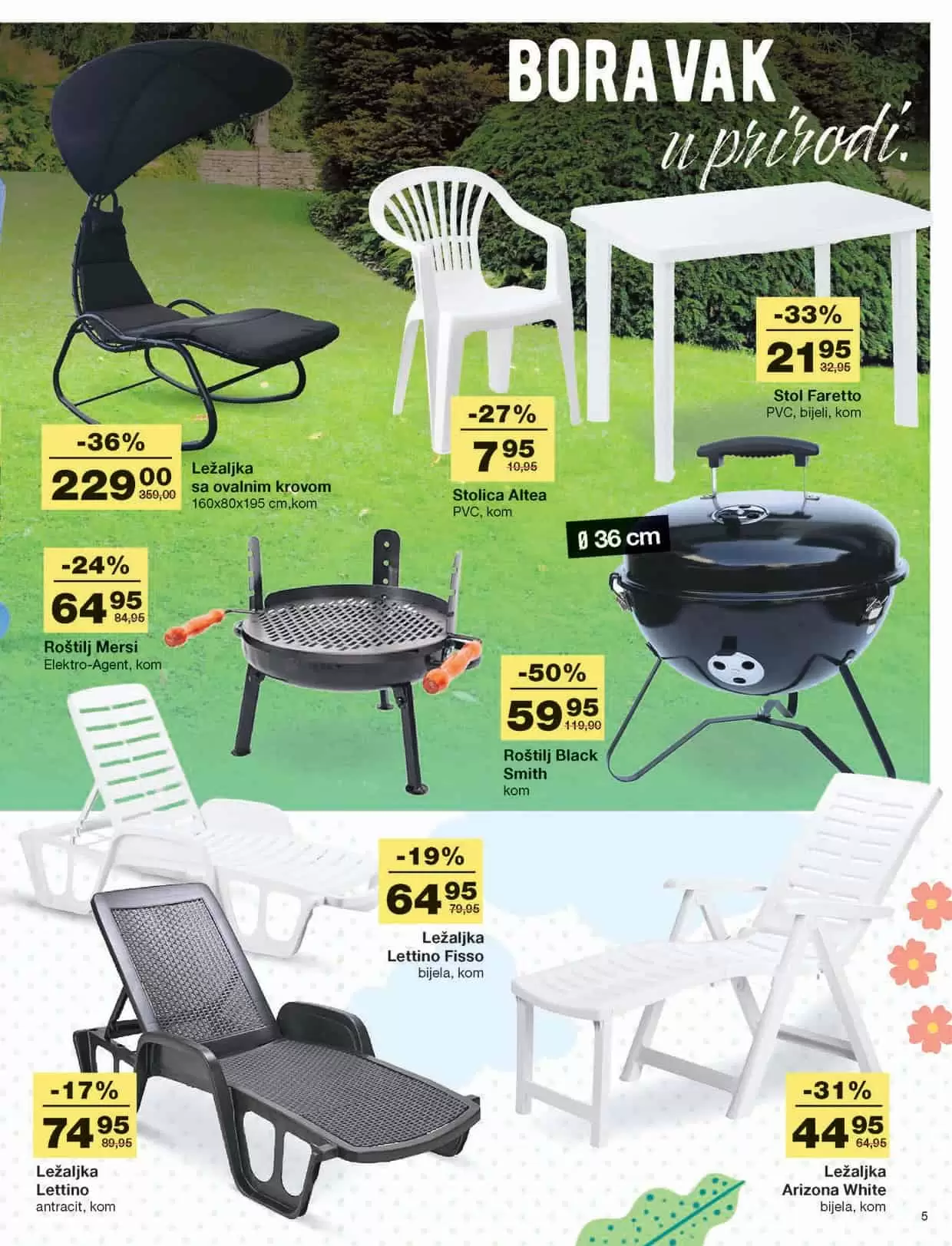 Mercator katalog donosi nam akcijske cijene bazena, bastenskog namjestaja, tekstila, posudja! Iskoristite popuste i do 50%!