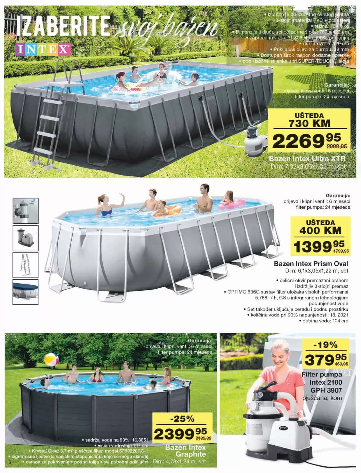 Mercator katalog donosi nam akcijske cijene bazena, bastenskog namjestaja, tekstila, posudja! Iskoristite popuste i do 50%!