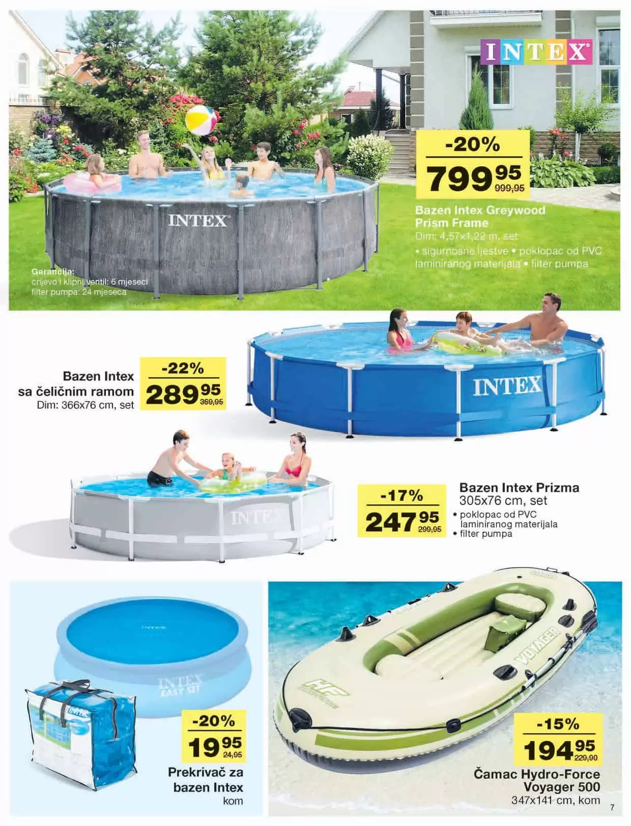 Mercator katalog donosi nam akcijske cijene bazena, bastenskog namjestaja, tekstila, posudja! Iskoristite popuste i do 50%!