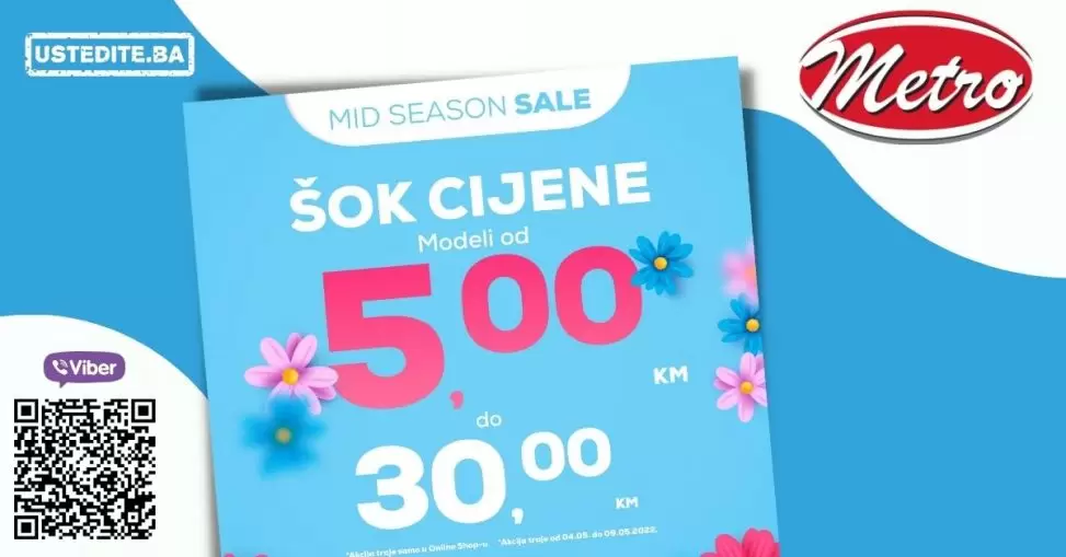 Obuca Metro veliko sniženje baletanki, patika, cipela. Akcijske cijene vec od 5 KM!