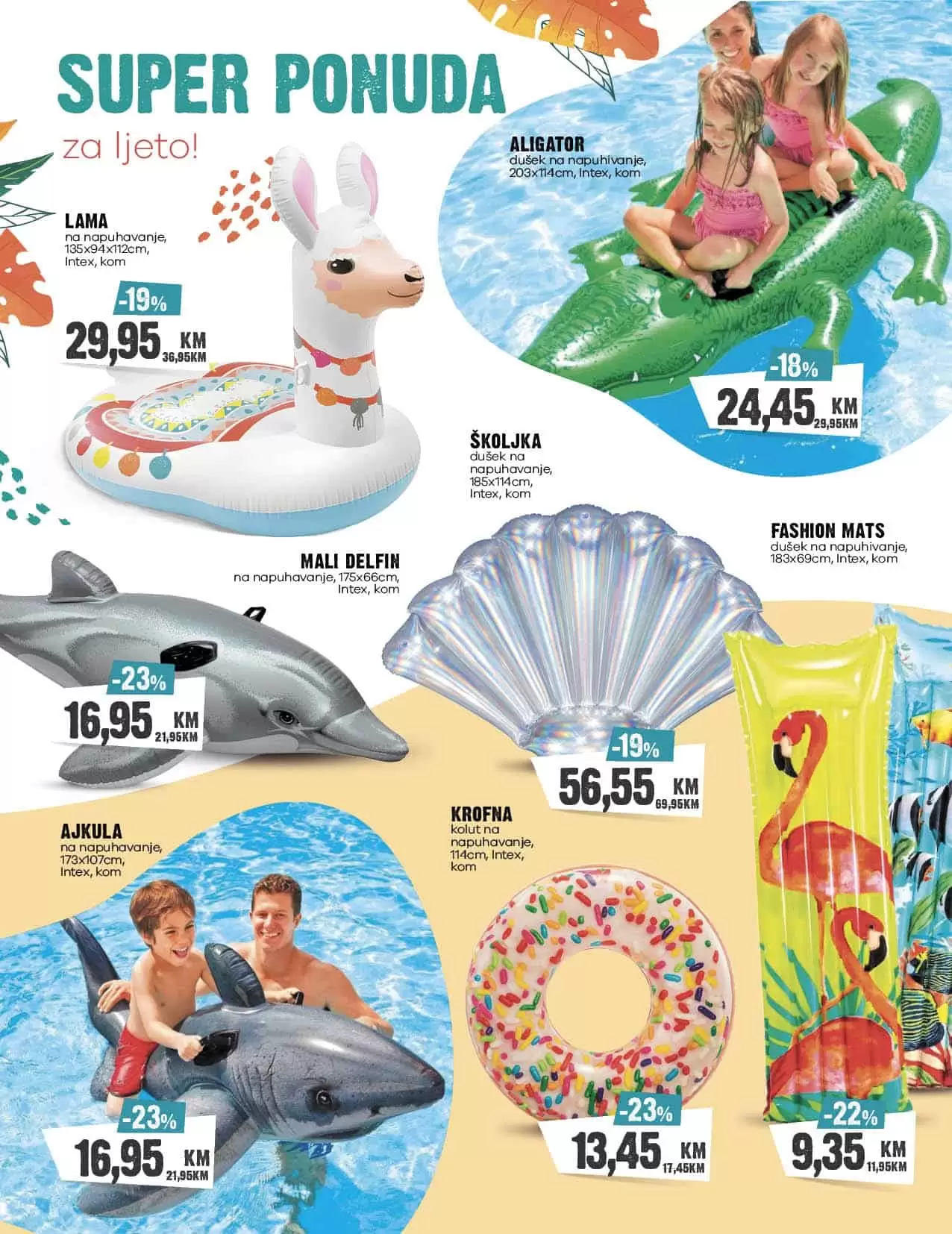 Konzum katalog donosi nam sniženje bazena, oprema za bazene, vrtnih garnitura! Pogledajte sjajne akcijske cijene!