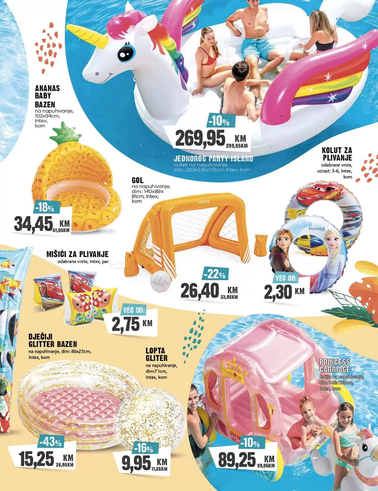 Konzum katalog donosi nam sniženje bazena, oprema za bazene, vrtnih garnitura! Pogledajte sjajne akcijske cijene!