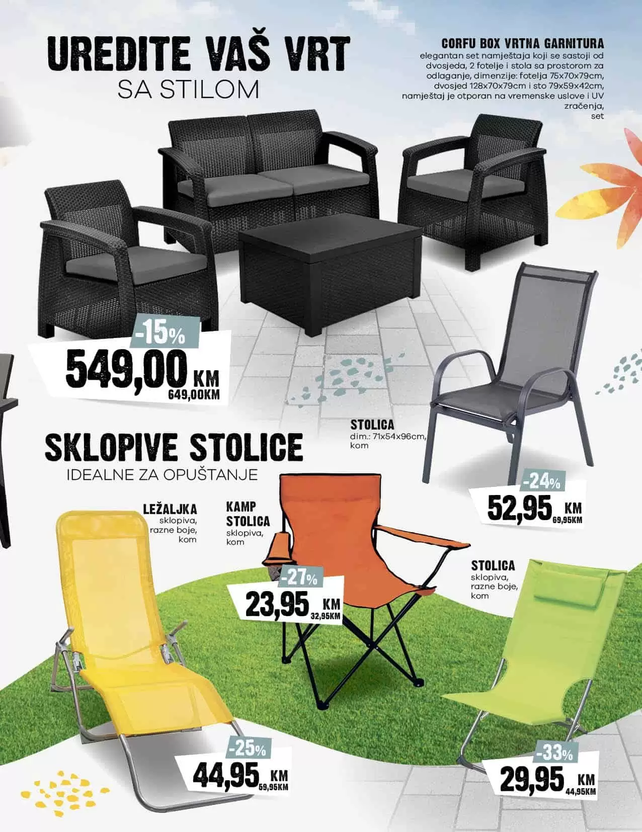 Konzum katalog donosi nam sniženje bazena, oprema za bazene, vrtnih garnitura! Pogledajte sjajne akcijske cijene!