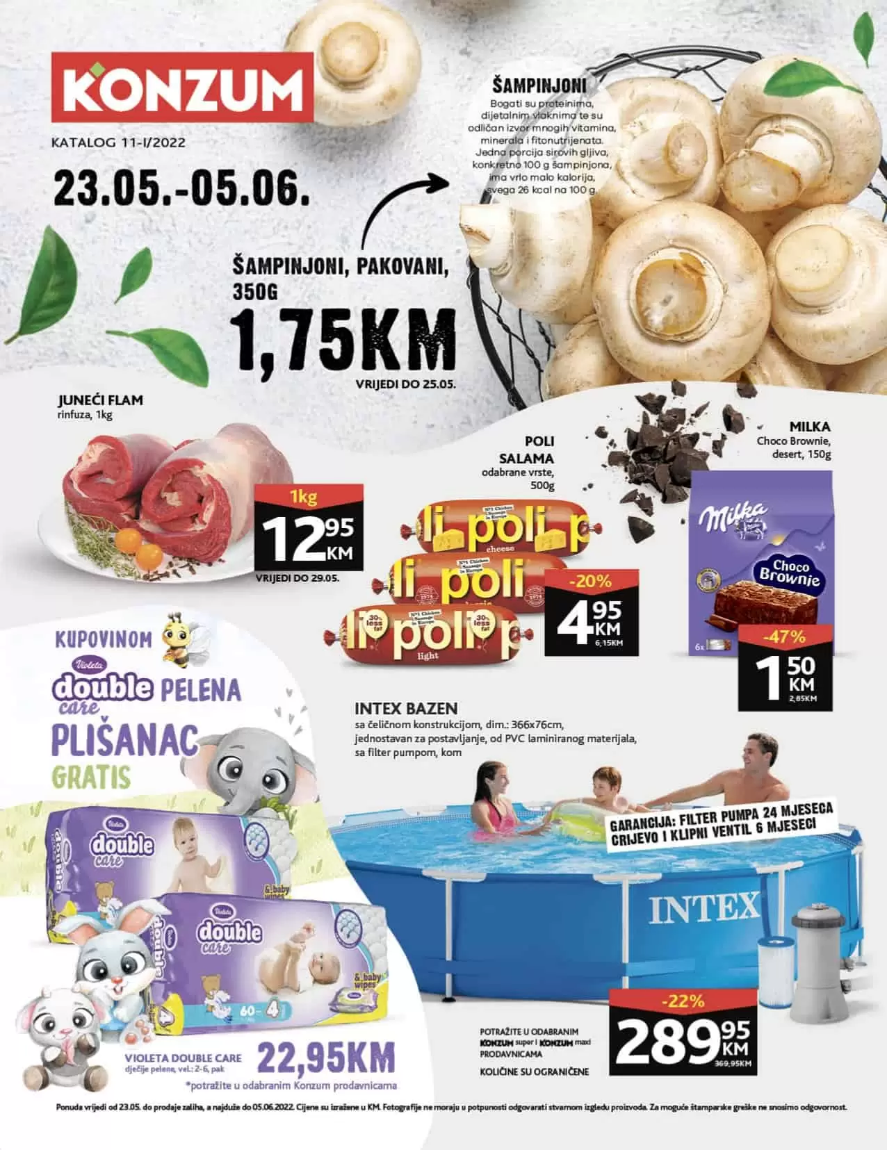 Konzum kataloog donosi nam popuste i do 50%! Pogledajte KONZM katalog i brzo u Konzum prodavnicu.