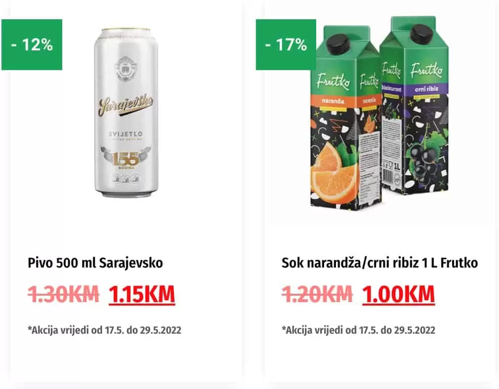 Bingo super snizenje hrane, licne higijene i kucne hemije.