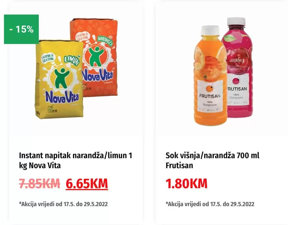 Bingo super snizenje hrane, licne higijene i kucne hemije.