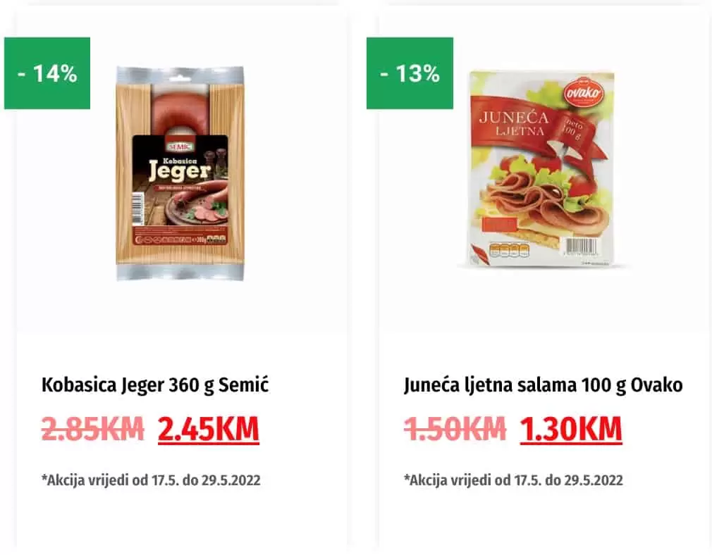 Bingo super snizenje hrane, licne higijene i kucne hemije.