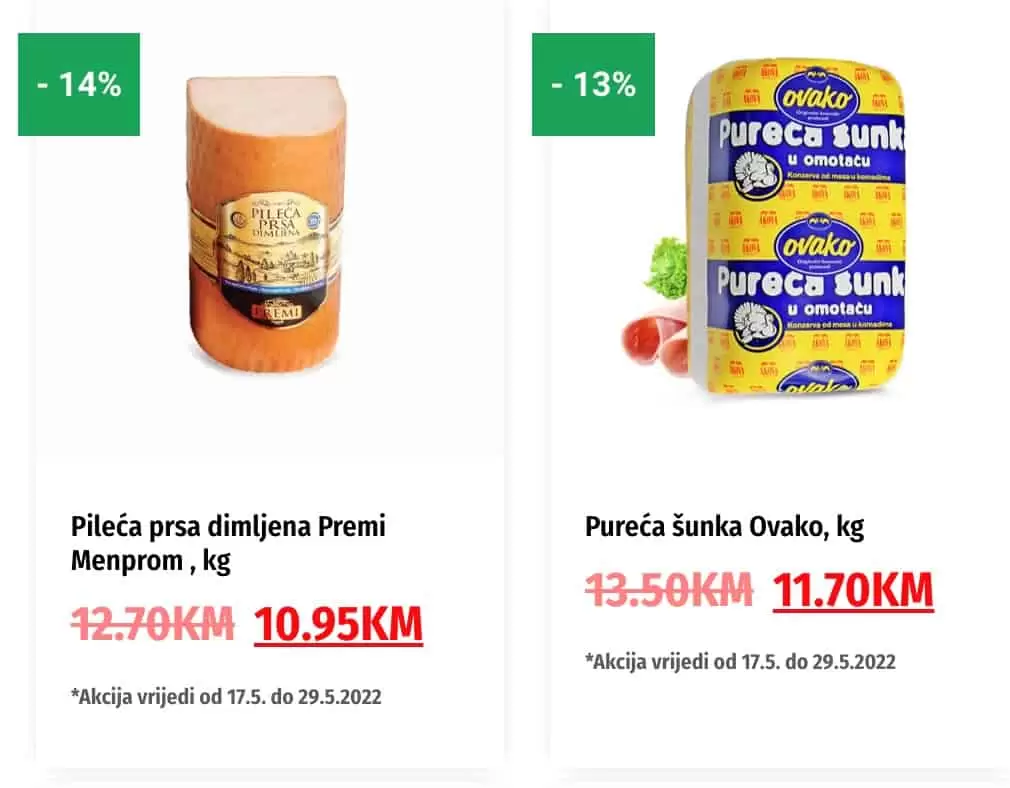 Bingo super snizenje hrane, licne higijene i kucne hemije.