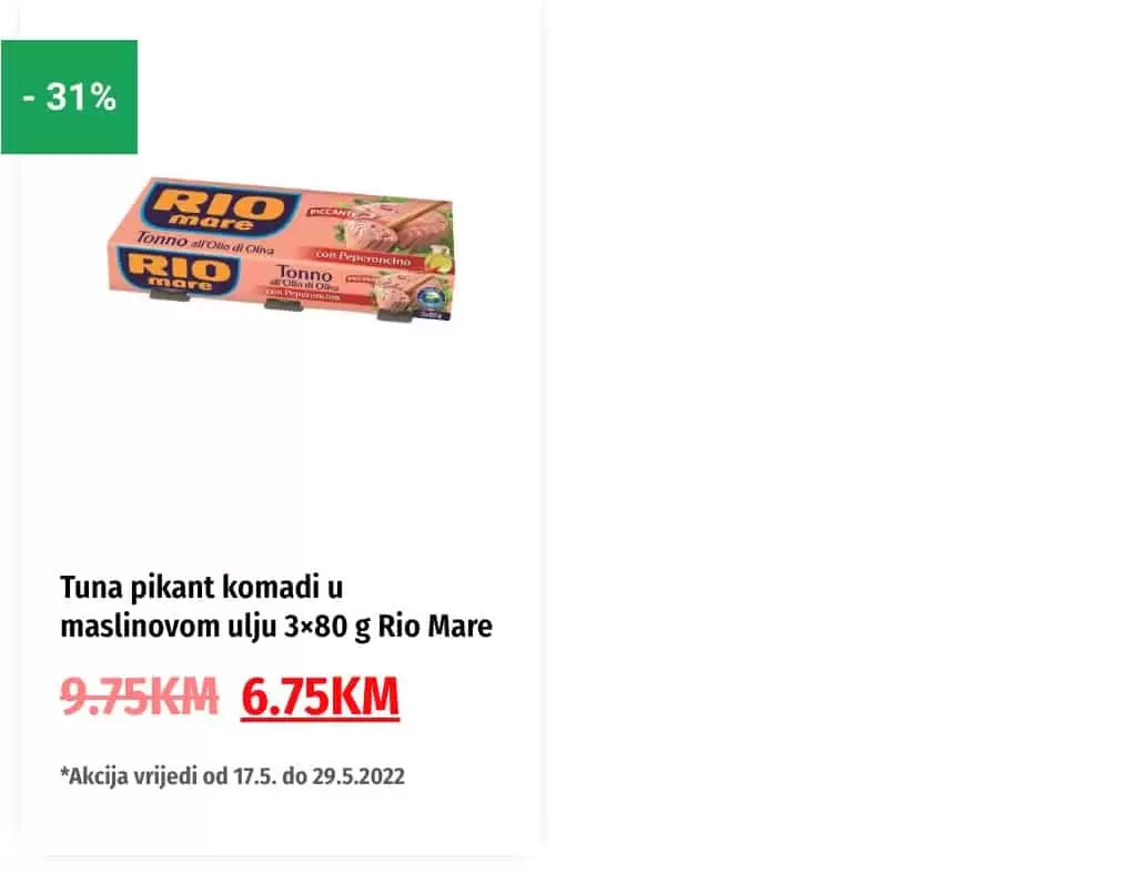 Bingo super snizenje hrane, licne higijene i kucne hemije.