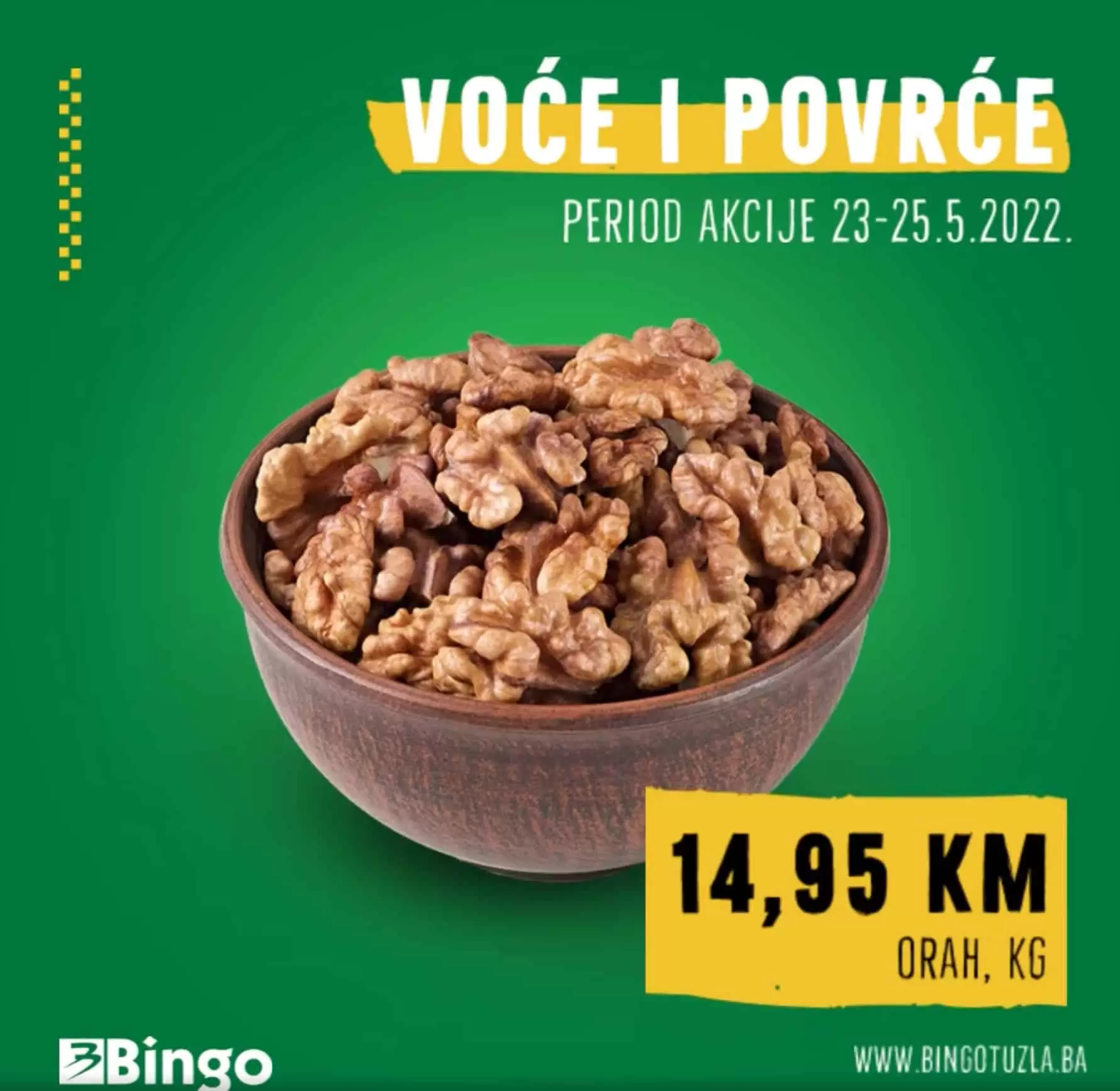 Bingo akcija na odjelu voca i povrca!