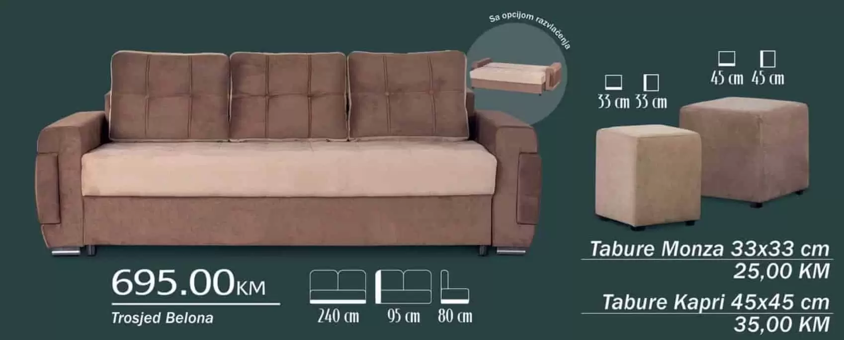 Bingo katalog namjestaja. Na sniženju su kauci na razvlacenje!