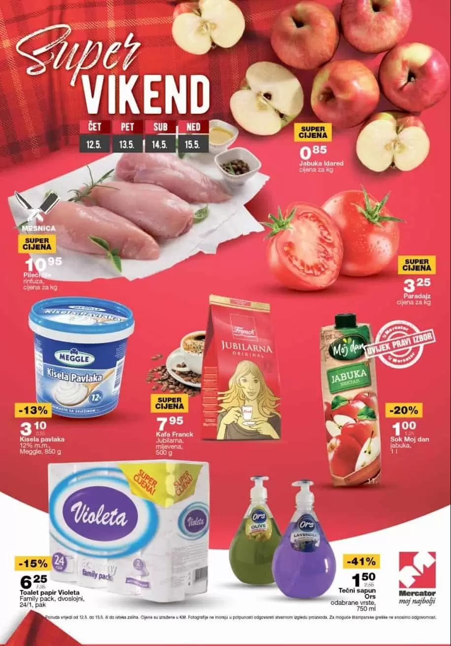 Mercator vikend akcija donosi nam popuste i do 44%! Pogledajte Mercator katalog i uštedite novac!
