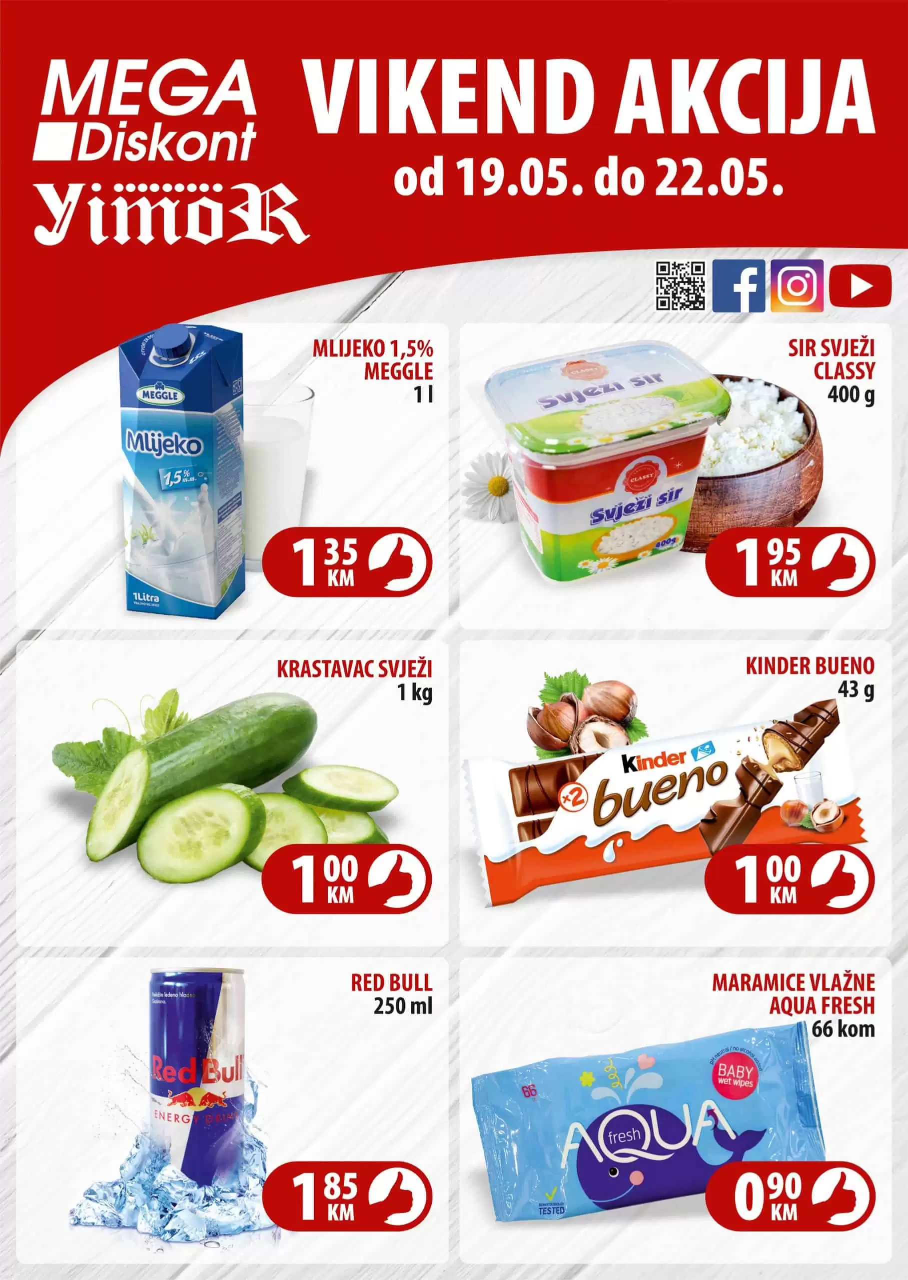 Mega Diskont donosi nam top 6 artikala po TOP cijenama! Uzivajte u snizenjima i ustedite novac!