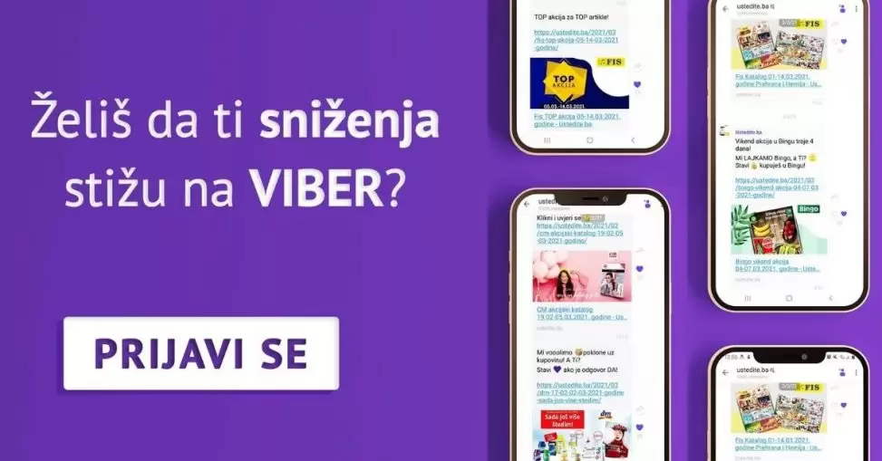 viber ustedite.ba Najveca zajednica sniženja u BiH!