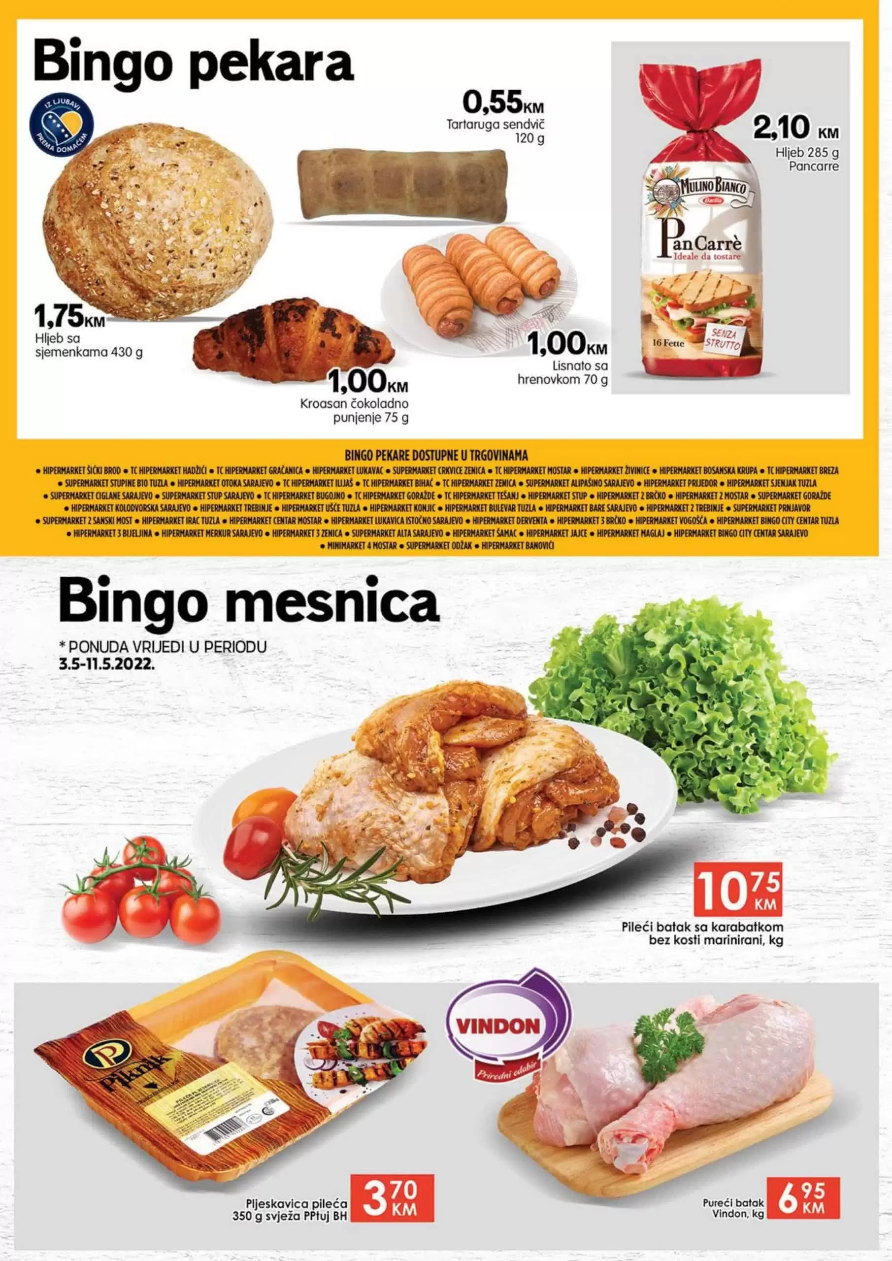 Bingo kataloška akcija donosi nam senzacionalne popuste. Pogledajte Bingo katalog i uštedite kupujući prehrambene proizvode i kućnu hemiju!