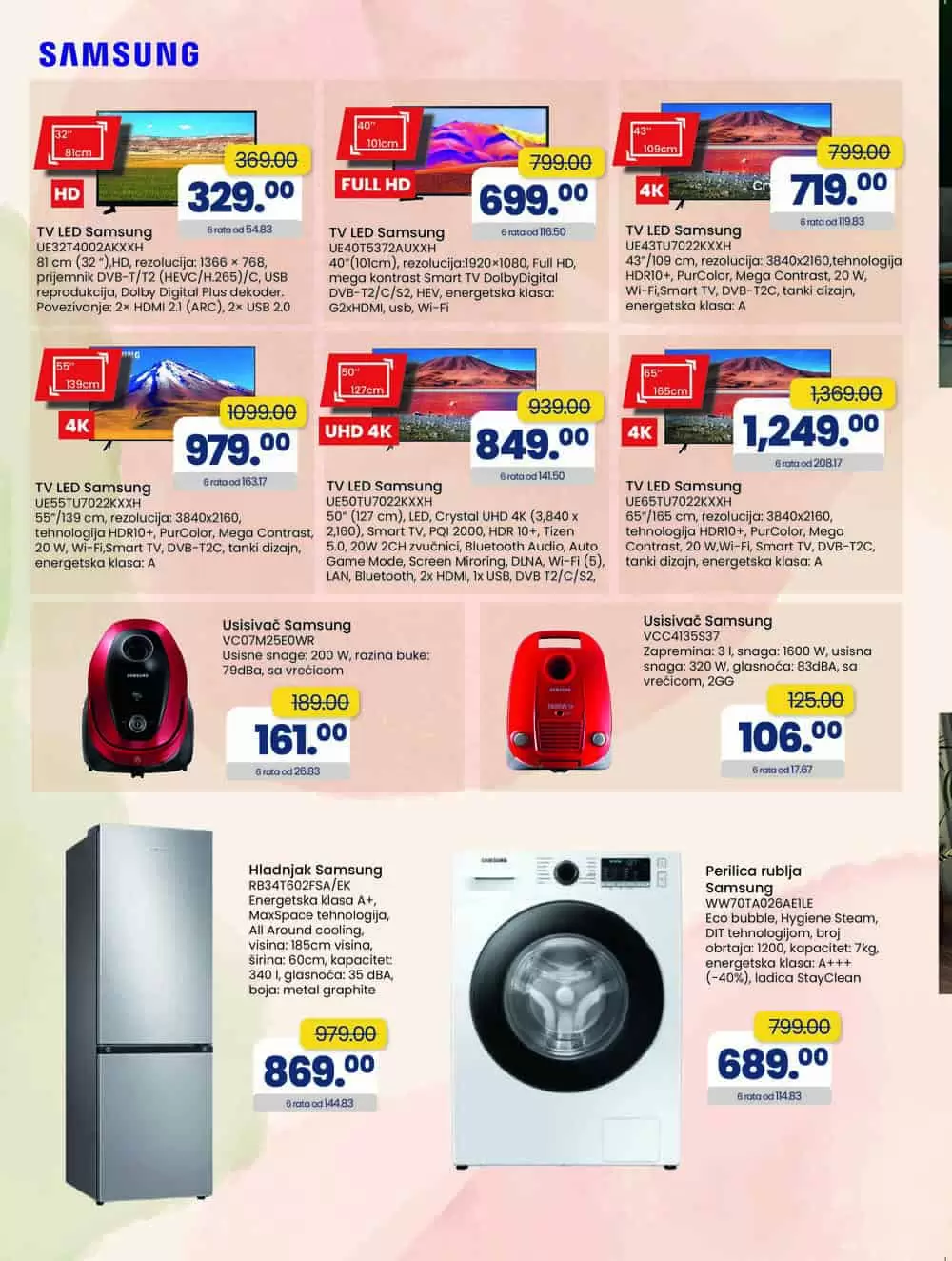 Fis katalog Tehnike donosi nam snizene cijene usisivaca, frizidera, ugradbene i bijele tehnike, televizora, malih kucanskih aparata